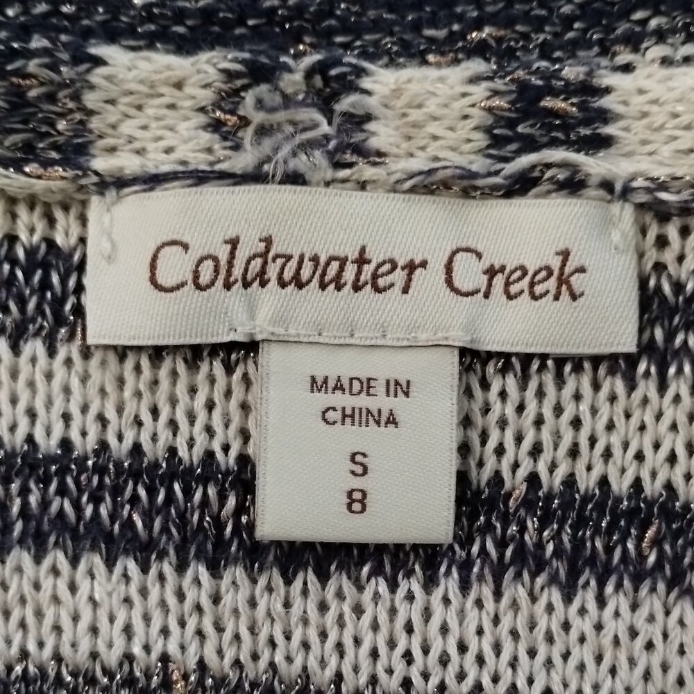 Coldwater Creek Sparkly Stripped Cardigan - Picture 5 of 5